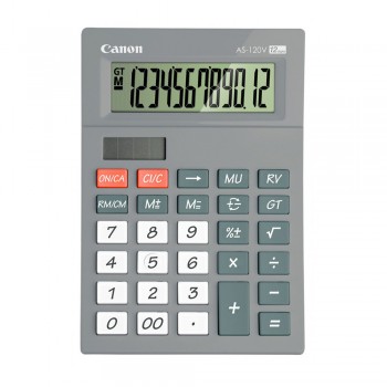 Canon AS-120V-GY Arc Design 12 Digits Calculator (Grey)
