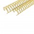 M-Bind Double Wire Bind 3:1 A4 - 1/2"(12.7mm) X 34 Loops, 100pcs/box, Gold