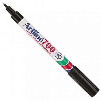 Artline 700 Permanent Marker EK-700 - Pocket Clip 0.7mm Black [709691]