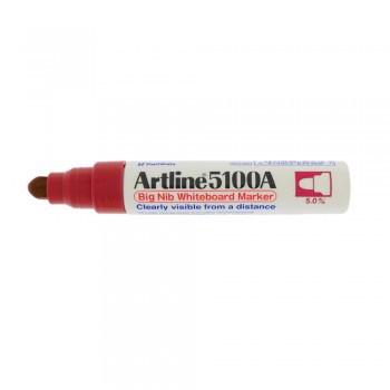 Artline 5100A whiteboard Big nib marker 5mm - Red