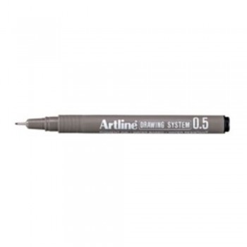 Artline Black Drawing System Pen 0.5mm (EK-235)