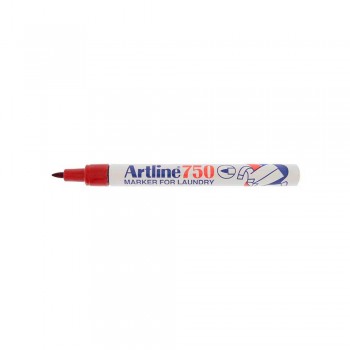 Artline 750 Laundry Marker 0.7mm - Red