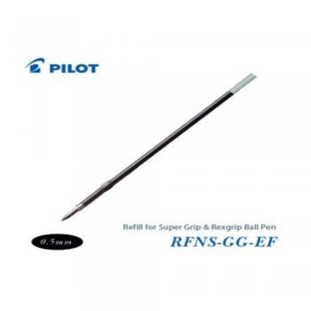 Pilot Super Grip Rexgrip Ball Pen Refill 0.5 Black (RFNS-GG-EF-B)