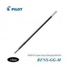 Pilot Super Grip Rexgrip Ball Pen Refill 1.0 Black (RFNS-GG-M-B)