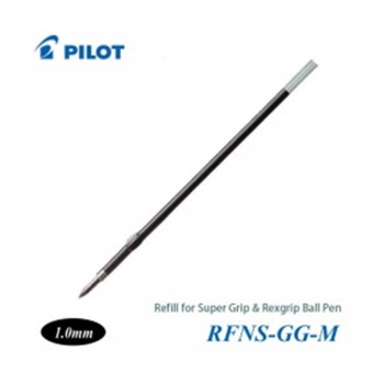 Pilot Super Grip Rexgrip Ball Pen Refill 1.0 Black (RFNS-GG-M-B)