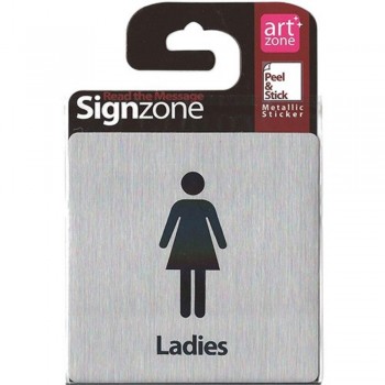 Signzone Peel & Stick Metallic Sticker - Ladies (Item No: R01-30)