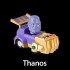 Avengers: Infinity War Pull back car keychain series Thanos